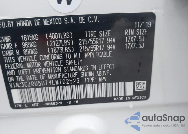 3CZRU5H74LM702523: 43778147