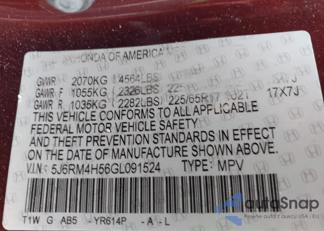 5J6RM4H56GL091524: 43778206