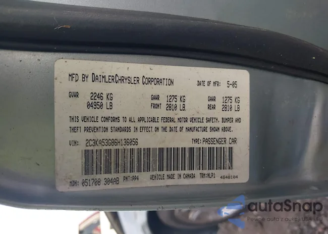 2C3KA53G86H136056: 43778322