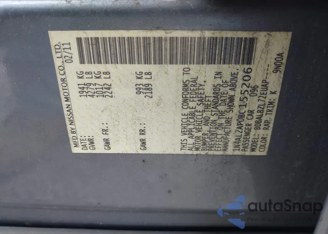 1N4AL2AP0BC155206: 43778486