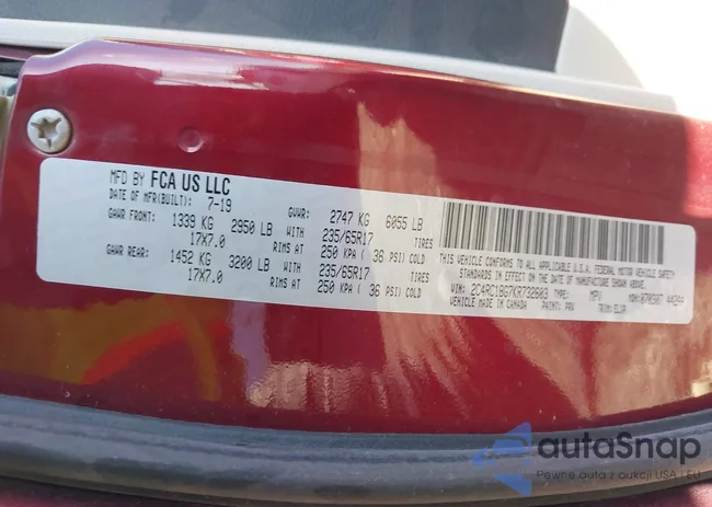 2C4RC1BG7KR732603: 43778498