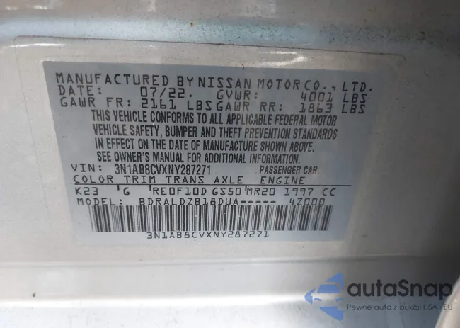 3N1AB8CVXNY287271: 43778502