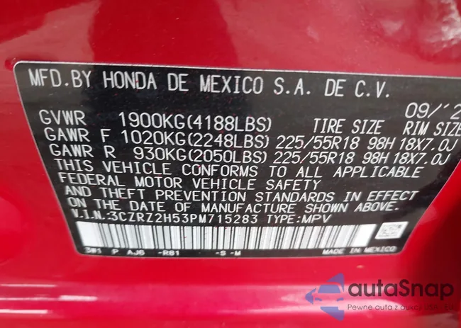 3CZRZ2H53PM715283: 43778513