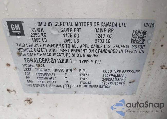 2GNALCEK9G1126001: 43779238