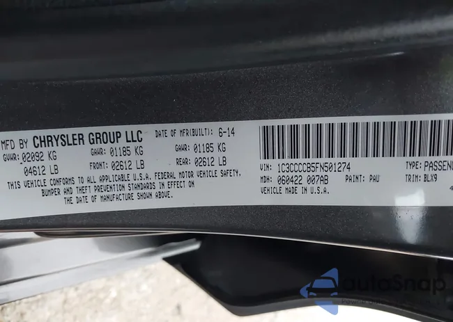 1C3CCCCB5FN501274: 43779387