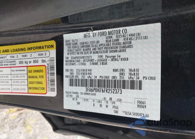 3FA6P0H76FR252373: 43779420