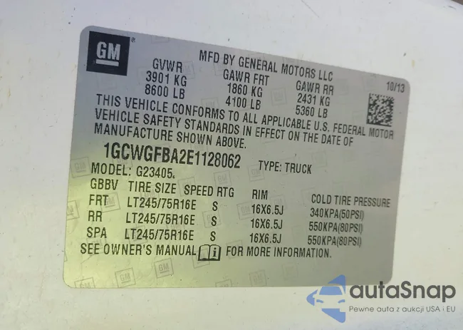 1GCWGFBA2E1128062: 43778805