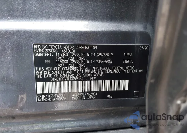 JTMC1RFV7LD059383: 43778849