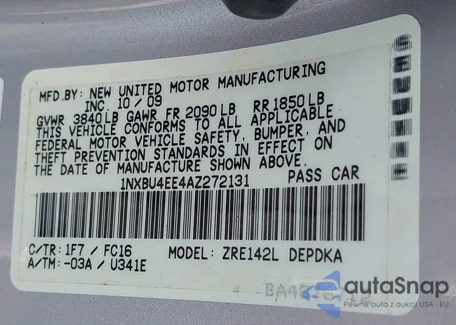 1NXBU4EE4AZ272131: 43779986