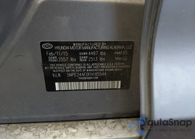 5NPE24AF0FH185544: 43779999