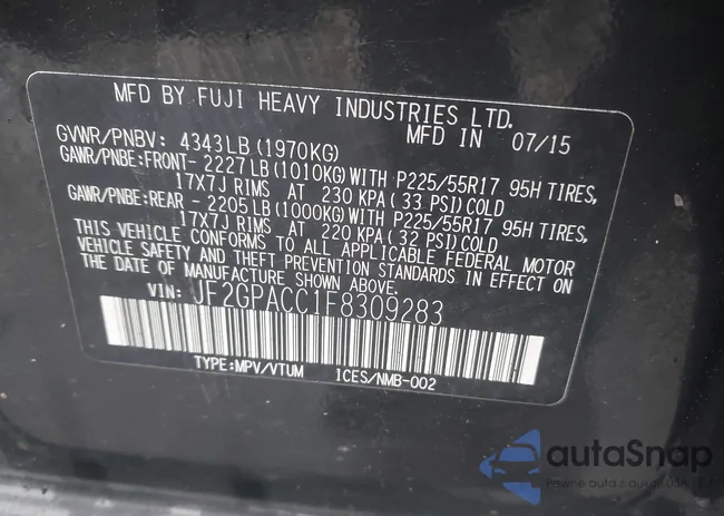 JF2GPACC1F8309283: 43780347