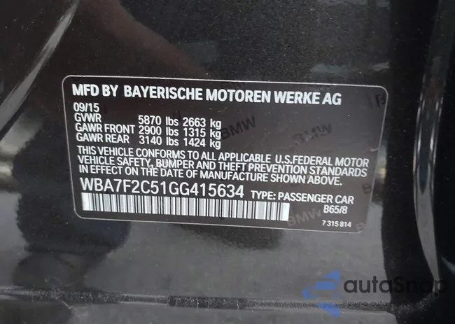 WBA7F2C51GG415634: 43780424