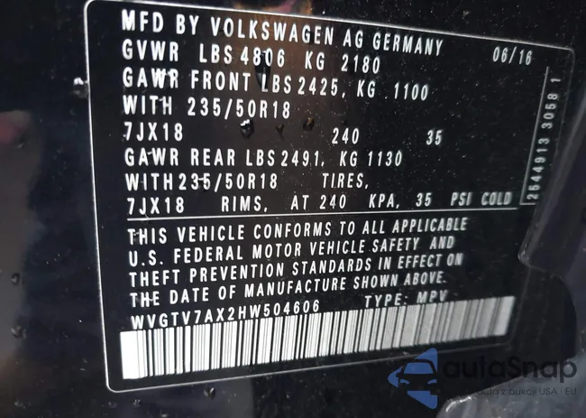 WVGTV7AX2HW504606: 43780494