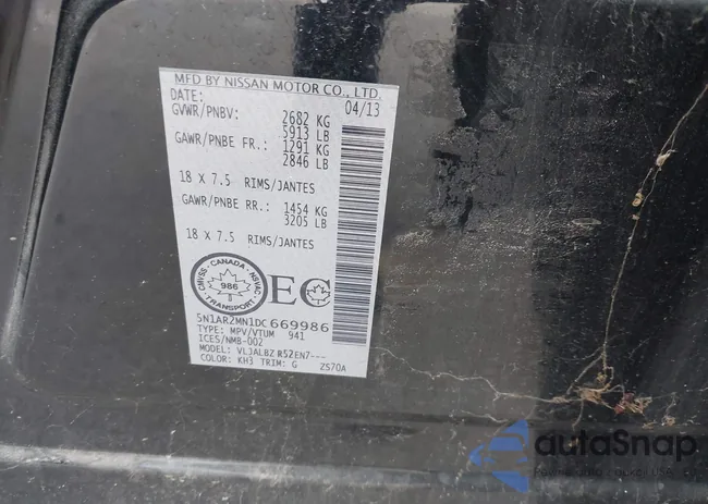 5N1AR2MN1DC669986: 43780548