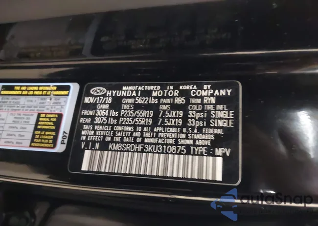 KM8SRDHF3KU310875: 43780552