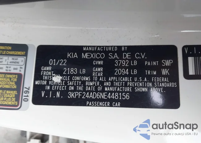 3KPF24AD6NE448156: 43779786