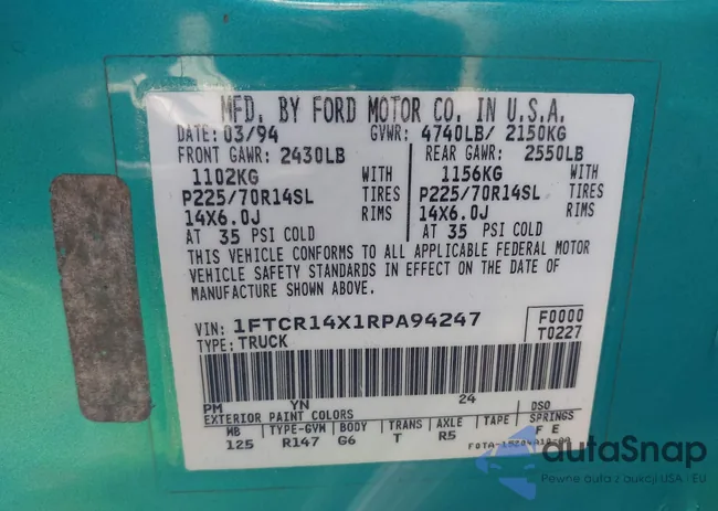 1FTCR14X1RPA94247: 43779957