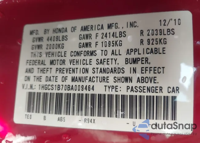 1HGCS1B70BA009464: 43780980