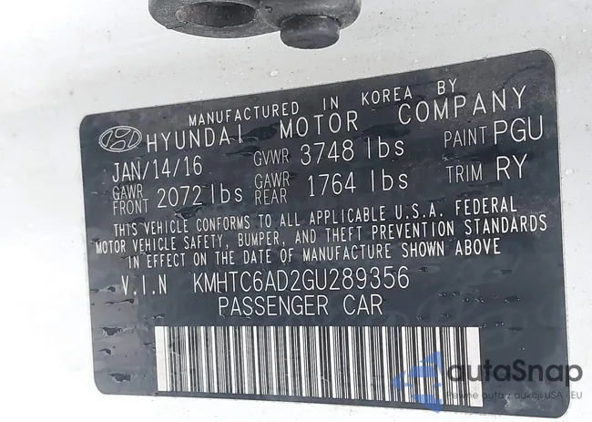 KMHTC6AD2GU289356: 43781036