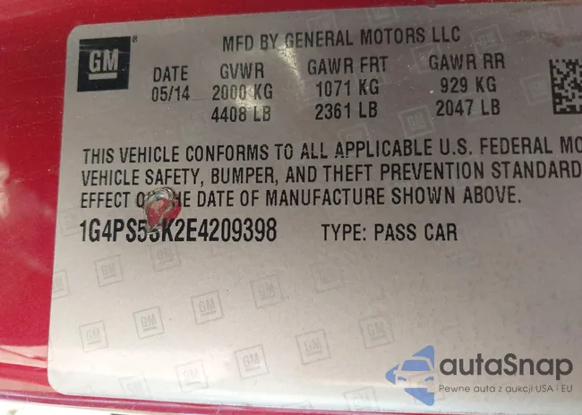 1G4PS5SK2E4209398: 43781143