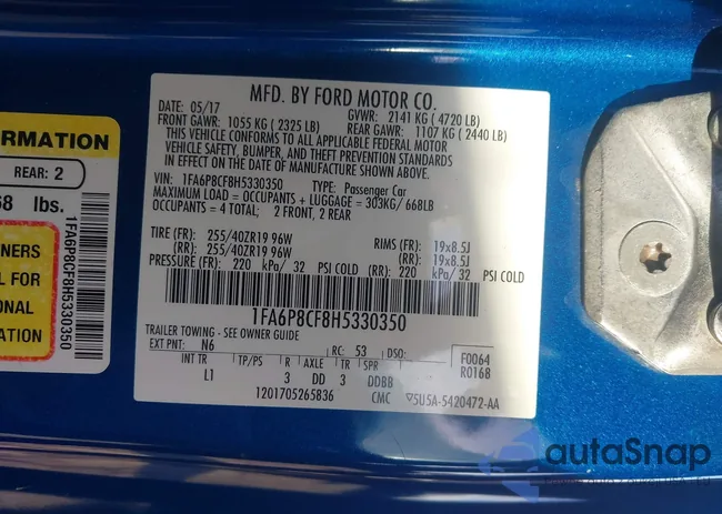 1FA6P8CF8H5330350: 43780635