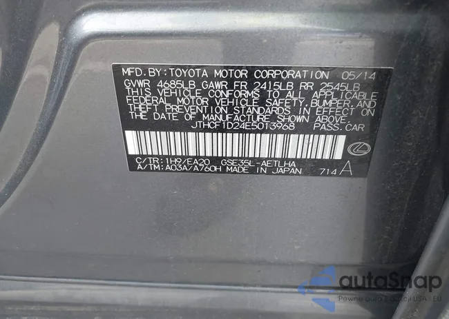 JTHCF1D24E5013968: 43782209