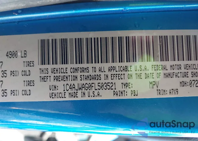 1C4AJWAG0FL503521: 43782426