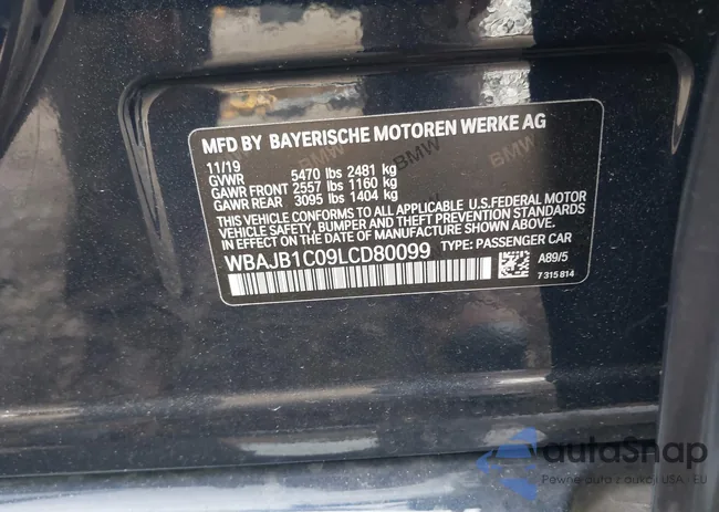 WBAJB1C09LCD80099: 43781569