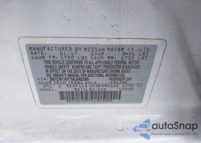 3N1CN7AP7HL845285: 43781614