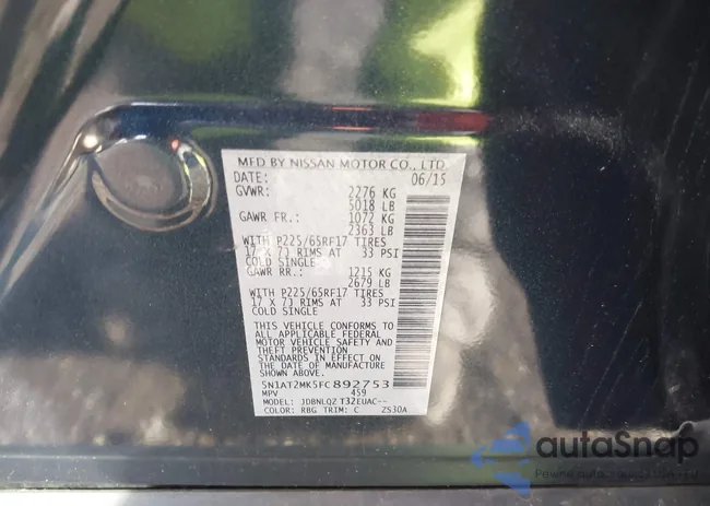 5N1AT2MK5FC892753: 43782980