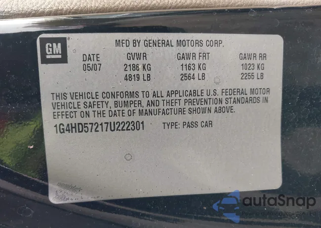 1G4HD57217U222301: 43783001