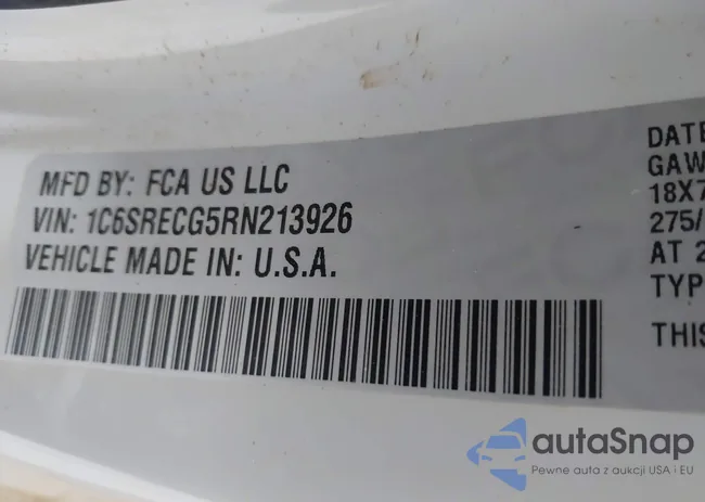 1C6SRECG5RN213926: 43783310
