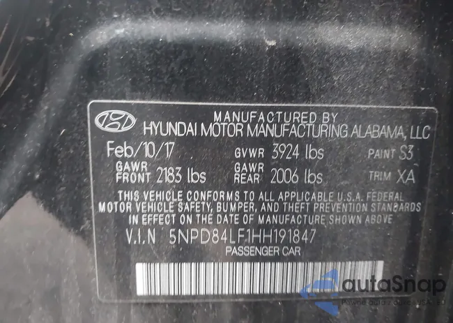 5NPD84LF1HH191847: 43784070