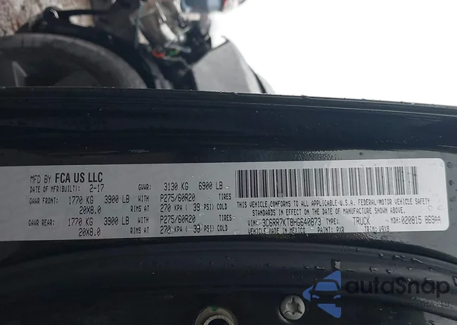 3C6RR7KT8HG640873: 43784089