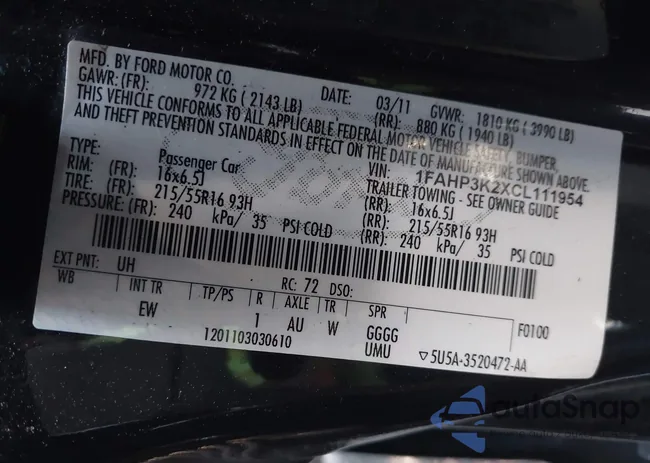 1FAHP3K2XCL111954: 43784115