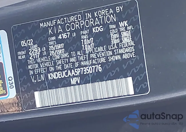 KNDEUCAA5P7350776: 43784559