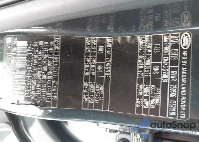 SALCT2GX6KH782353: 43783577