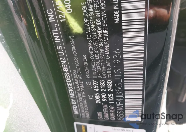 55SWF4JB5GU131936: 43783953