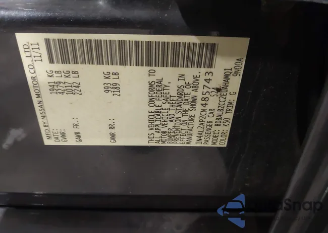 1N4AL2AP2CN485743: 43784986