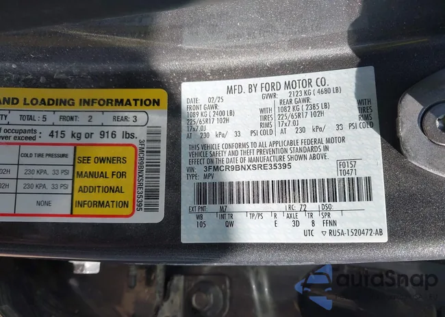 3FMCR9BNXSRE35395: 43785102