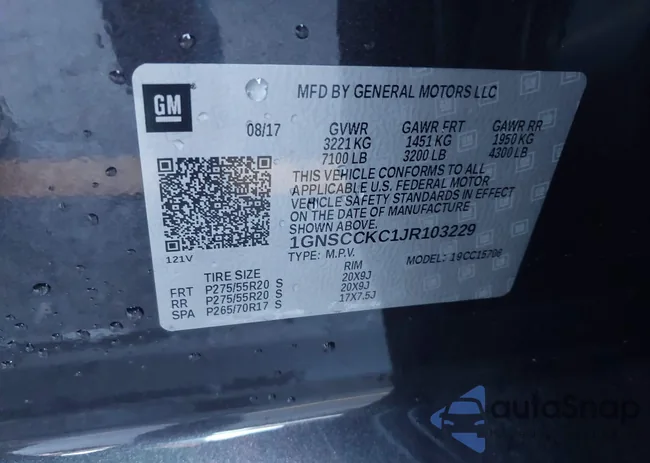 1GNSCCKC1JR103229: 43785258