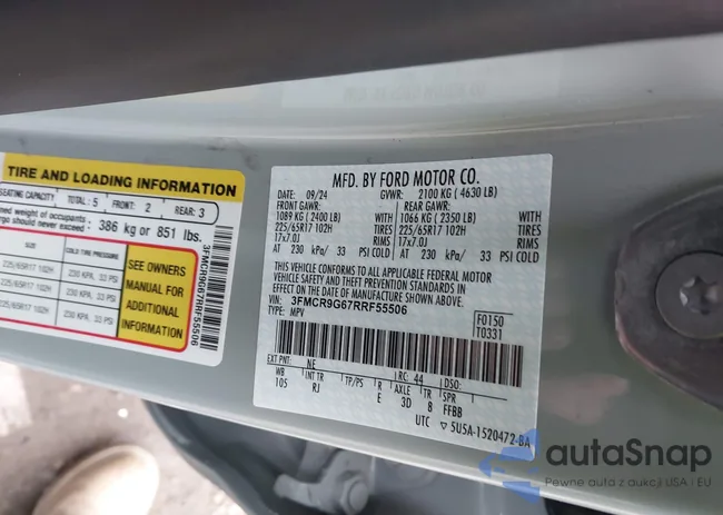 3FMCR9G67RRF55506: 43785406