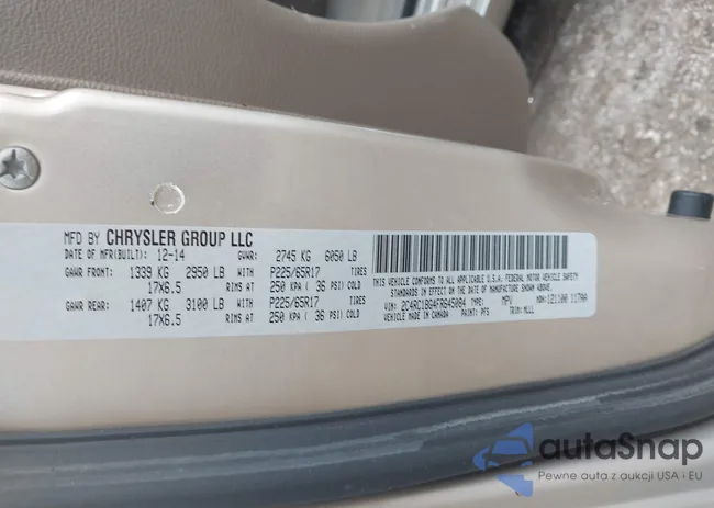 2C4RC1BG4FR645084: 43785485