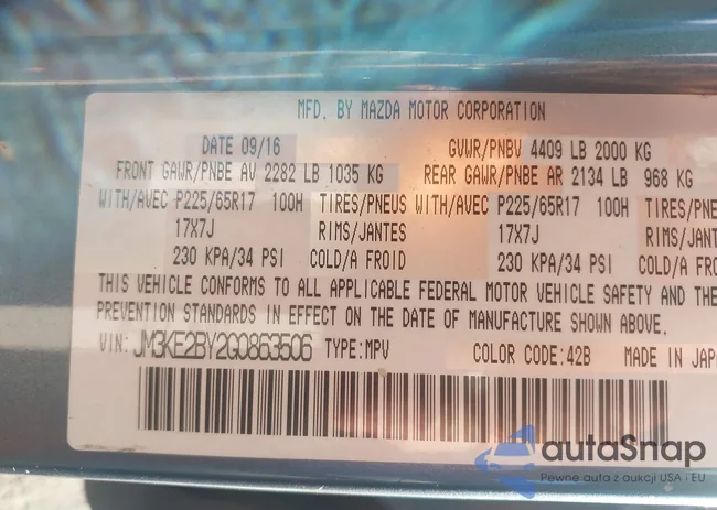 JM3KE2BY2G0863506: 43785524