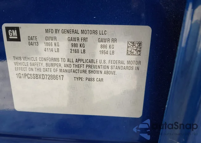 1G1PC5SBXD7288617: 43784610