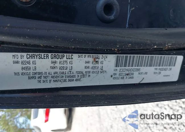 2C3CDYAGXEH233905: 43784622