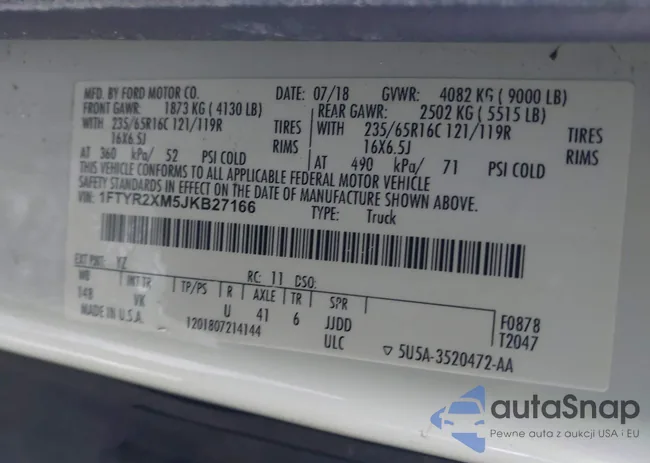 1FTYR2XM5JKB27166: 43784637