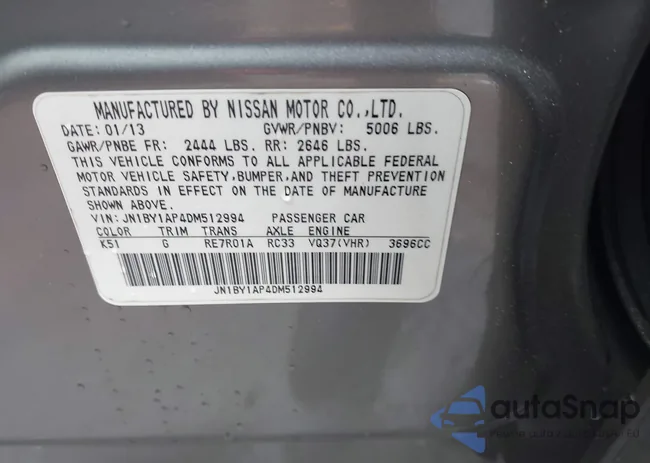 JN1BY1AP4DM512994: 43784675