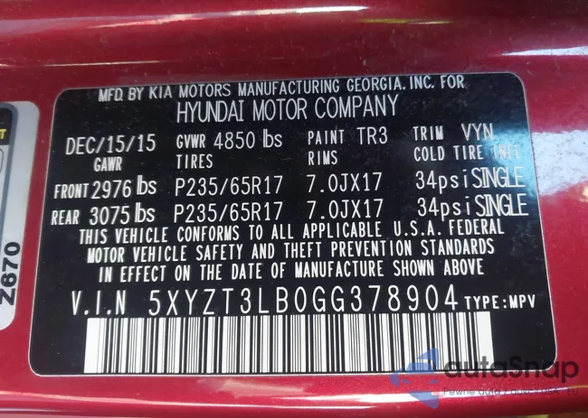 5XYZT3LB0GG378904: 43784704