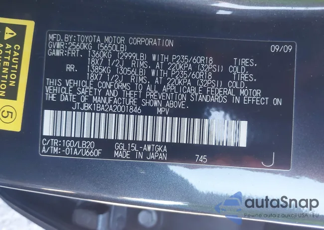 JTJBK1BA2A2001846: 43784840